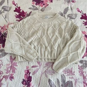Princess Polly Cream Knit Sweater